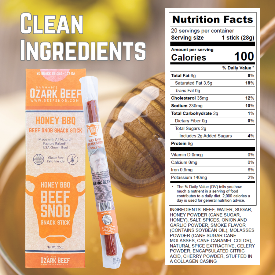 Beef Snob Snack Sticks — Variety Pack (Box of 20)
