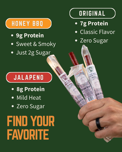 Beef Snob Snack Sticks — Variety Pack (Box of 20)
